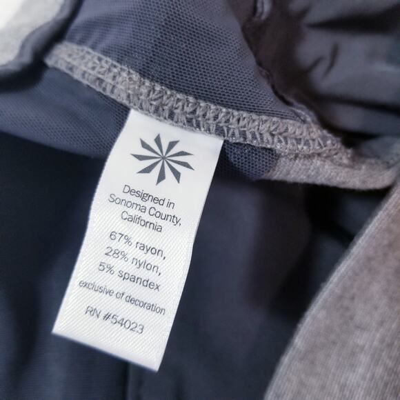 Athleta Gray High Rise Moto Skinny Pants Biker core - Picture 9 of 12